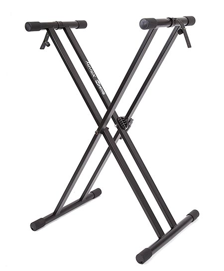 RockJam Xfinity Heavy-Duty Infinitely Adjustable Piano Keyboard Stand with Locking Straps RockJam Xfinity Heavy-Duty Infinitely Adjustable Piano Keyboard Stand with Locking Straps