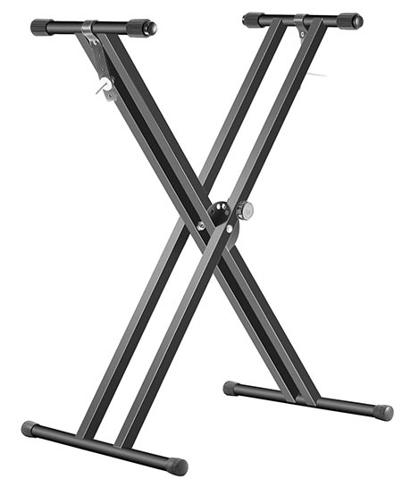 Neewer Black Folding Solid Iron Double-Braced X-Style Keyboard Stand