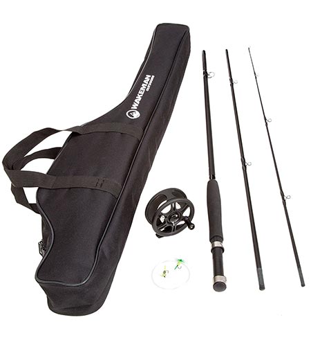 8. Wakeman Charter Series Fly Fishing Combo with Carry Bag