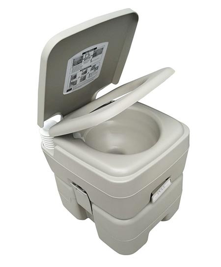 10 New Invention T-Type Three Directional Flush Portable Toilet for Camping 