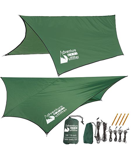 6. Adventure Gear Outfitter Hammock Rain Fly Tent Tarp