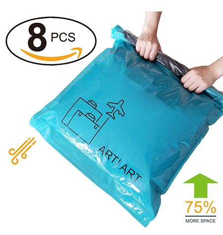 8. Space Saver Travel Storage Bags Reusable Vacuum Bag 