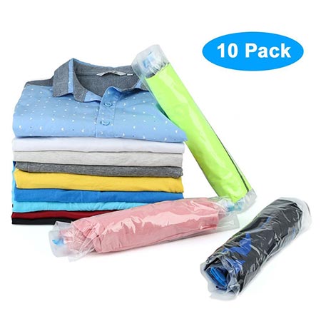 10. Roll up Compression Storage Bag for Packing, Organizing Clothes