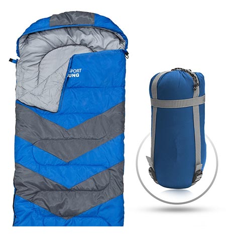 11. Abco Tech Sleeping Bag With Compression Sack