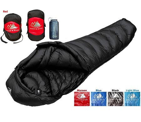 5. Hyke & Byke Sleeping Bag with Compression Sack