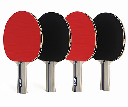 10 Duplex Ping Pong Paddle Set of 4- Best Professional Table Tennis Racket 