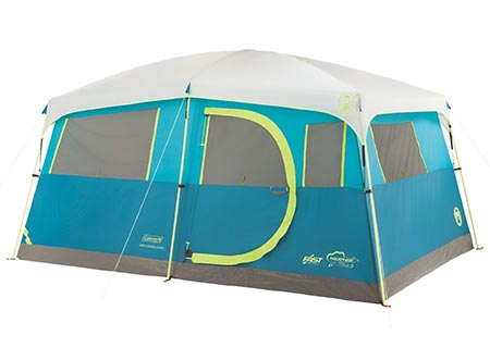 11 Coleman 8 Person Tenaya Lake Fast Pitch Cabin Tent with Closet