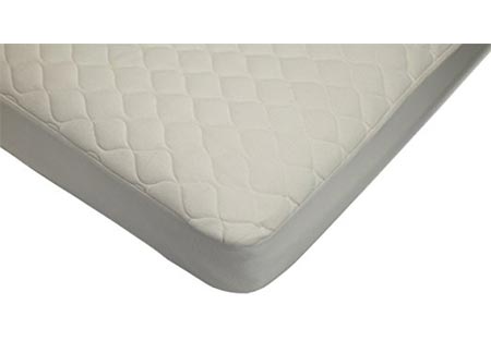 3 American Baby Company Waterproof Quilted Crib and Toddler Size Fitted Mattress Cover made with Organic Cotton, Natural Color