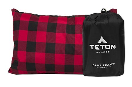 3 TETON Sports Camp Pillow Perfect for Camping and Travel; Free Stuff Sack Included