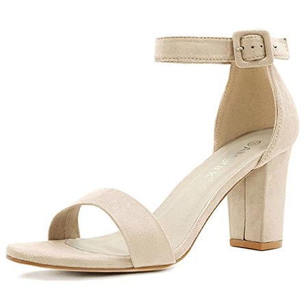 3 Allegra K Women's Chunky Heel Ankle Strap Sandals