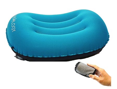 2 Trekology Ultralight Inflating Travel / Camping Pillows 