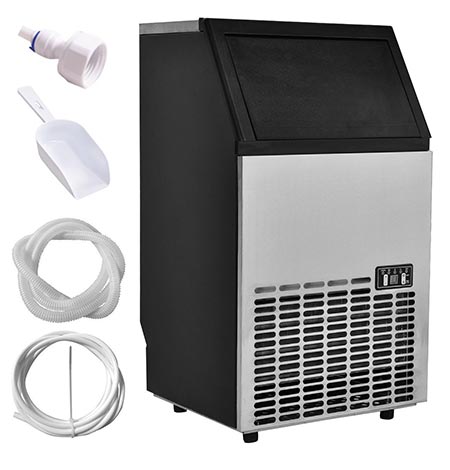 4. Costzon Built-In Stainless Steel Commercial Ice Maker