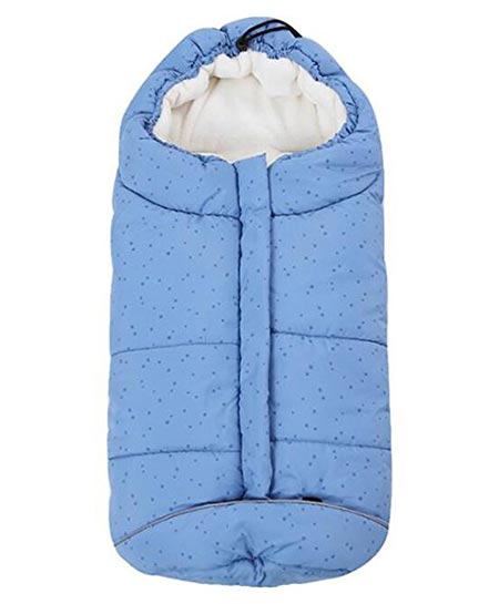 10 Fairy Baby Universal Baby Stroller Bunting Bag Pushchair Footmuff Sack for 0-6 Months, Blue Dots
