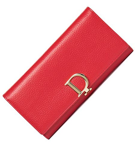 6BOSTANTEN Women RFID Blocking Leather Wallet Trifold Long Clutch Wallets Card Holder