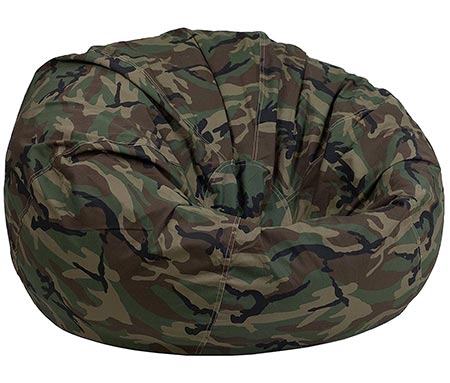 4 Flash Furniture Oversized Camouflage Kids Bean Bag Chair