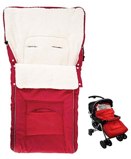 7 Seacan Universal Wool Baby Warm Stroller Footmuff Sleeping Bag Sack Bunting Bag Carrier Bundle