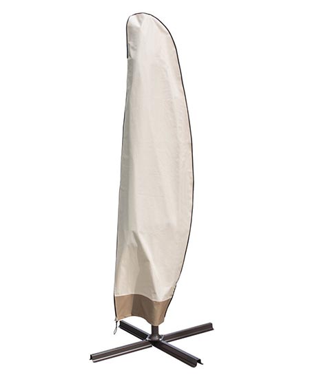 5 Sundale Outdoor Heavy Duty Patio Offset Cantilever Umbrella Cover Parasol Cover for 9-14 ft Umbrella, Water Resistant, Beige