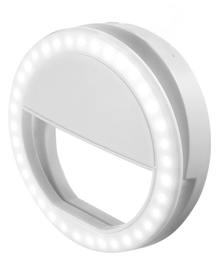 8. Criacr Selfie Ring Light, Clip-on LED Camera Light, Rechargeable 33 LED Fill-light, 3-Level Adjustable Brightness On-Camera Video Lights Night Light for iPhone, Samsung, Other Smartphone, Tablets, etc