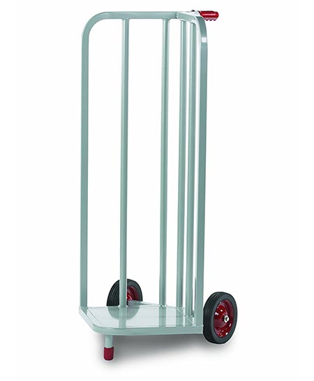 7 Raymond Steel V-Shaped Book Cart with Skid Resistant Rubber Wheels, 44