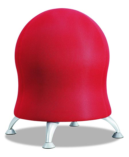 9 Safco Products 4750CI Zenergy Ball Chair, Crimson