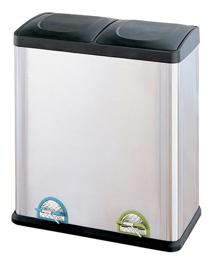 2. Organize It All Dual Compartment Trash Can