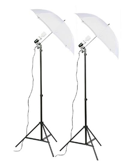 5 Fancierstudio lighting Kit (DK2) Umbrella Lighting Kit, Professional Lighting for Studio Photography, Portrait Lighting, continuous lighting kit and Video Lighting