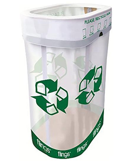 8. Flings Bins POP UP Recycle Bins - 10 Pack