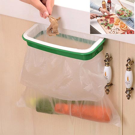 5. Lunies Hanging Trash Garbage Bag Holder for Kitchen