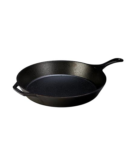 9. Lodge L14SK3 15-Inch Pre-Seasoned Cast-Iron Skillet