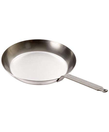 10. Matfer Bourgeat 062005 Black Steel Round Frying Pan