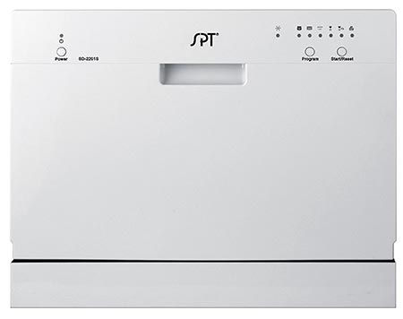 1. SPT Countertop Dishwasher, Silver