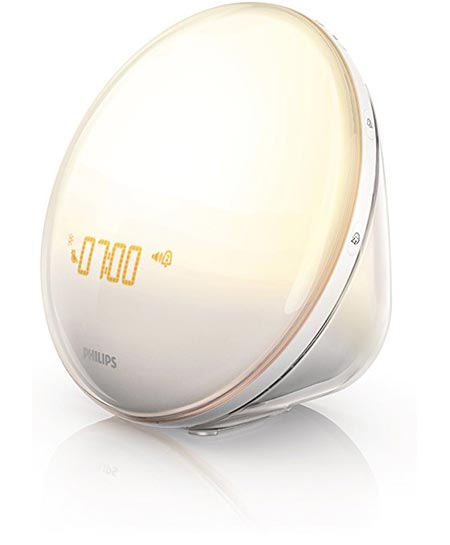 5. Philips Wake-Up Light Alarm Clock with Colored Sunrise Simulation