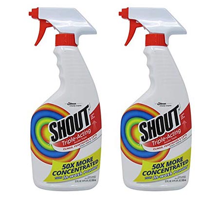 9. Shout Laundry Stain Remover Trigger Spray - 22 oz - 2 pk