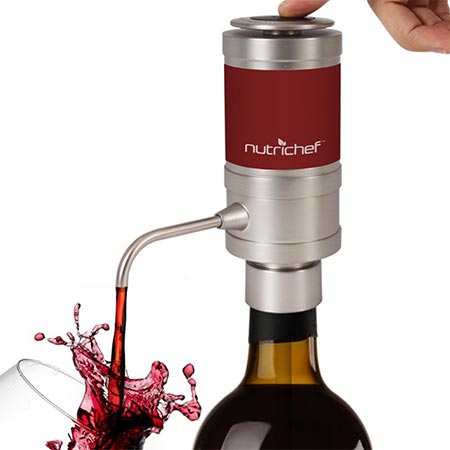 1. NutriChef Electric Wine Aerator Dispenser Pump