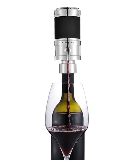 7. Vino Quick Portable Electric Wine Aerator Dispenser