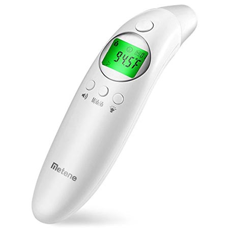 6. Metene Medical Forehead and Ear Thermometer for Fever, Non-Contact Digital Thermometer