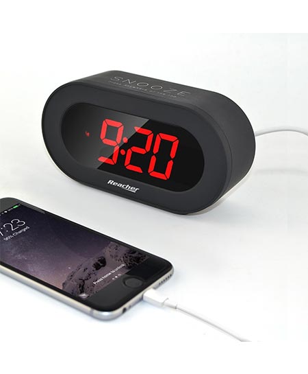 9. Reacher Easy Snooze and Time Setting Digital Alarm Clock