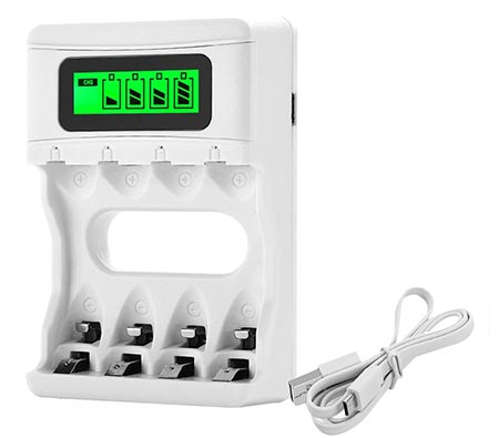 11. Bonai AA/AAA LCD Battery Charger with USB Input