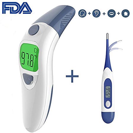 7. Clinical Forehead and Ear Thermometer, Besyoyo Fast and Accurate Baby Thermometer