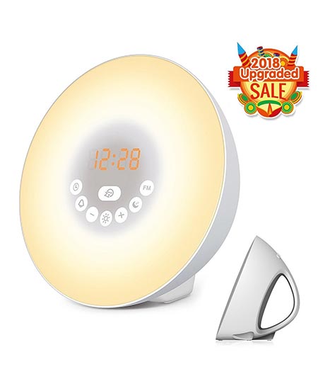 4. Sunrise Alarm Clock, Wake Up Light with 6 Nature Sounds