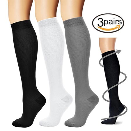2. BLUETREE Compression Socks, (3 pairs)