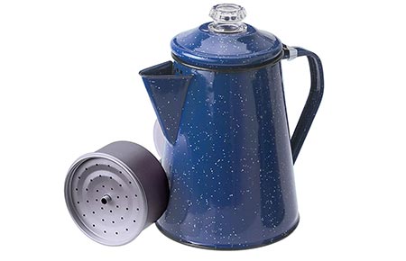 5. GSI Outdoors Enamelware Percolator Coffee Pot