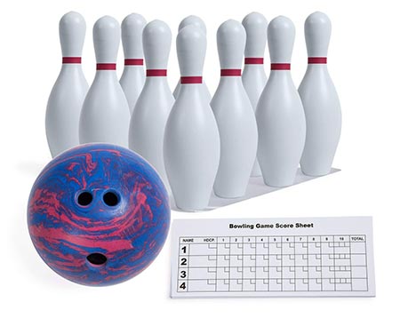 7. Champion Sports Weighted Bowling Set