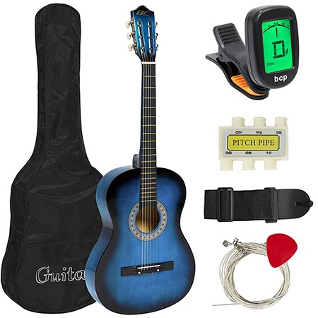 1. Best Choice Products Beginners 38'' Acoustic Guitar