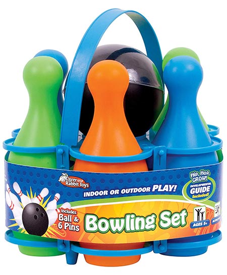 10. Brer Rabbit Toys Carry All Bowling Set