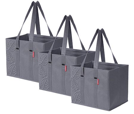 8. Planet E Reusable Grocery Shopping Bags