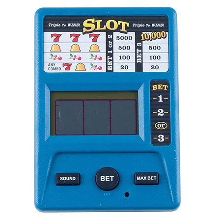 6. Trademark Electronic Handheld Slot Machine Game