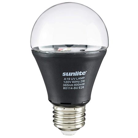 5. Sunlite A19 Blacklight Blue Bulb