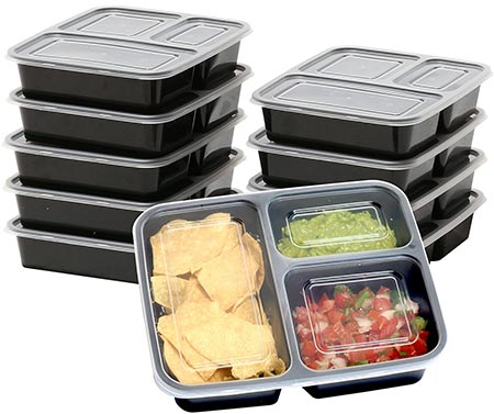 5. 10 Pack – SimpleHouseware Meal Prep Storage Container Boxes