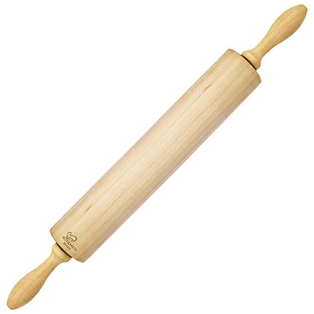 3. KitchenBasix Rolling Pin - Classic Wood